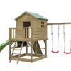Domek dziecięcy Sebken 20 z podw. huśtawką i ścianką wspin.,sklepik i tablica