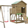 Domek dziecięcy Sebken 20 z podw. huśtawką i ścianką wspin.,sklepik i tablica